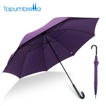 L&#39;Oreal certificó fábrica 23 pulgadas mejor fibra de vidrio Ligero paraguas púrpura recta